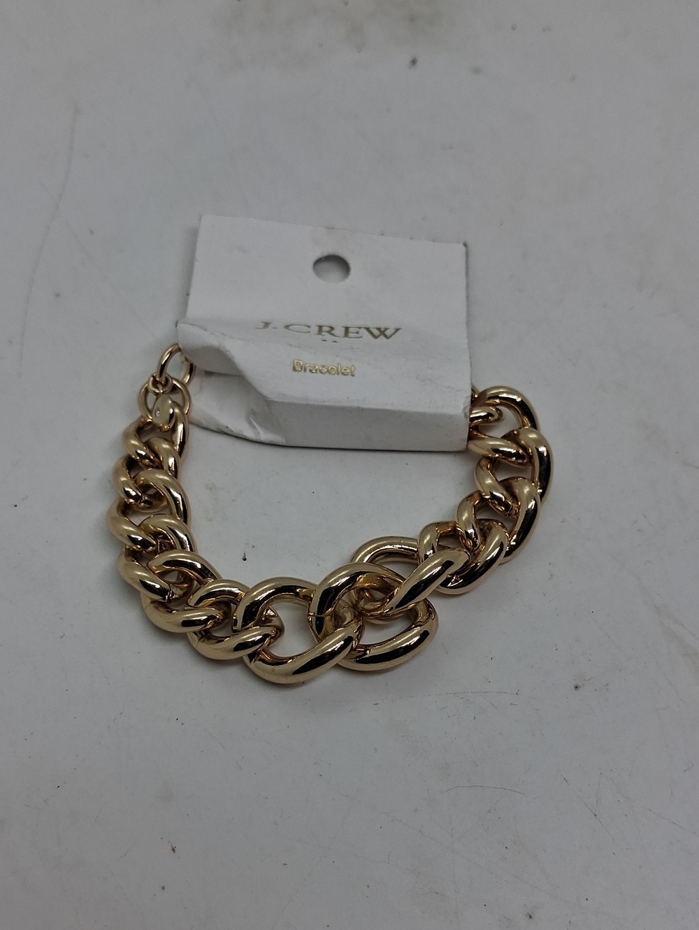 NWT J. Crew Polished Gold Link Bracelet